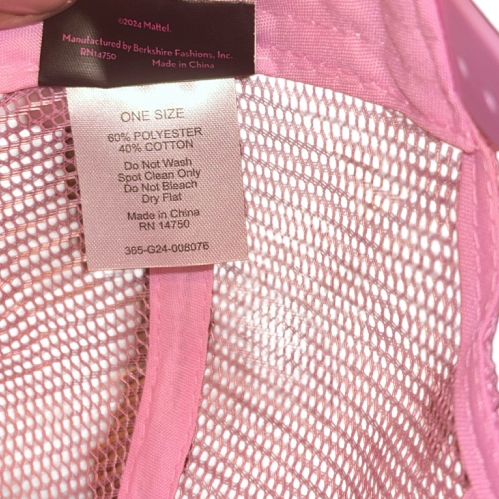 NWOT Barbie Soft Cotton Women's Cap with Curved Brim One Size Adjustable - Picture 6 of 6